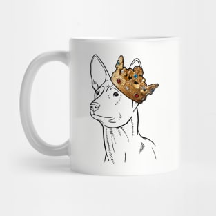 Basenji Dog King Queen Wearing Crown Mug